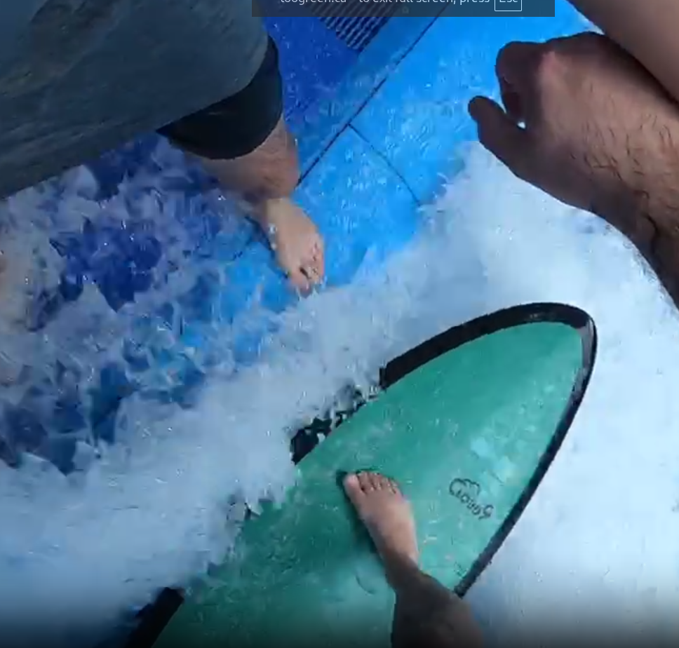 Me surfing POV